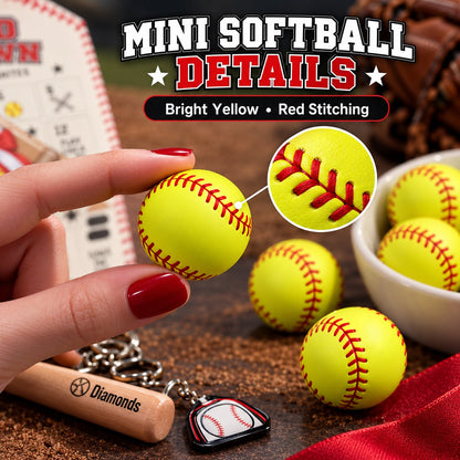 Softball Girl Advent Calendar, Unbox 24 Mini Softball Gear & Figurines, Desktop Decor For Softball Lovers