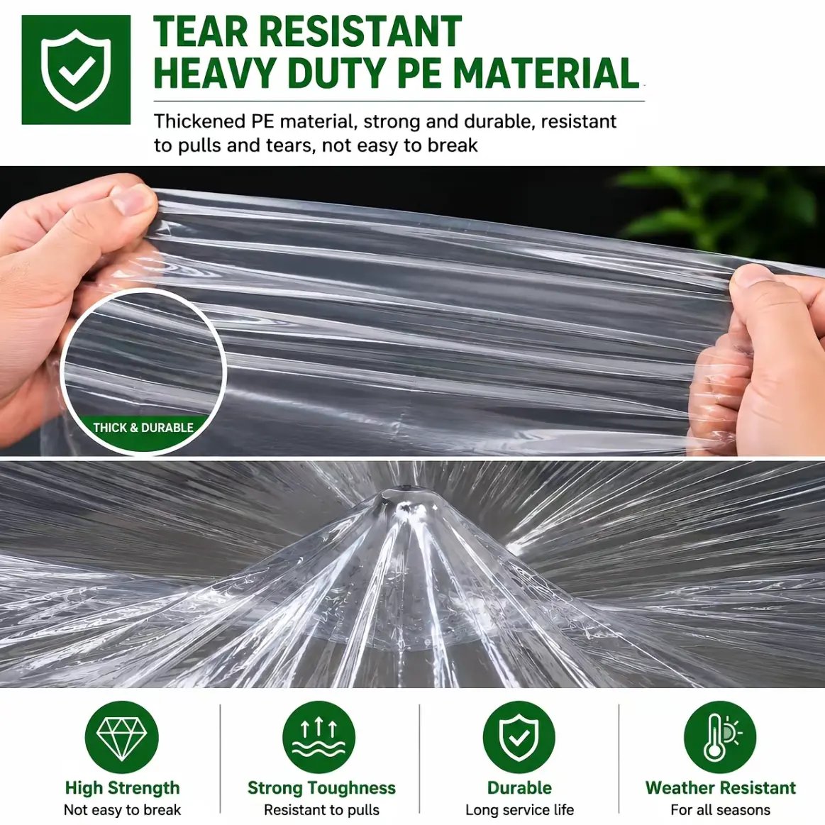 🔥LAST DAY 50% OFF - 🌧️ RainShield Pro™ Transparent Waterproof Tarp – Heavy-Duty Outdoor Cover with Secure Grommets