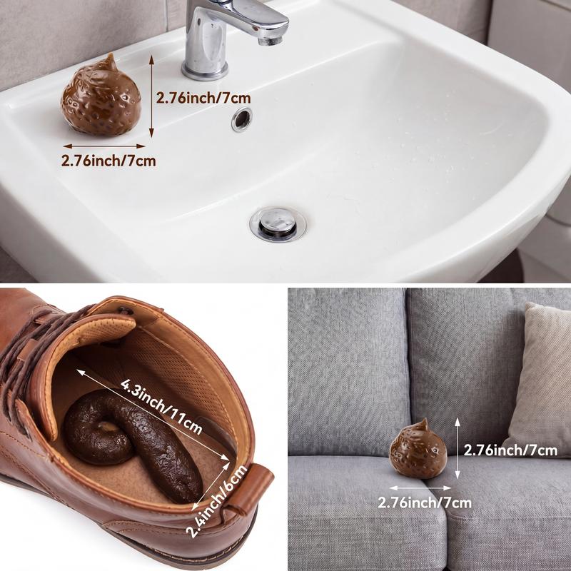 🤣 7PCS Fake Poop Prank Kit 💩 Prepare for Some Screams!