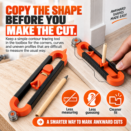🏠Contour Gauge Scribe Tool with Lock and Pencil