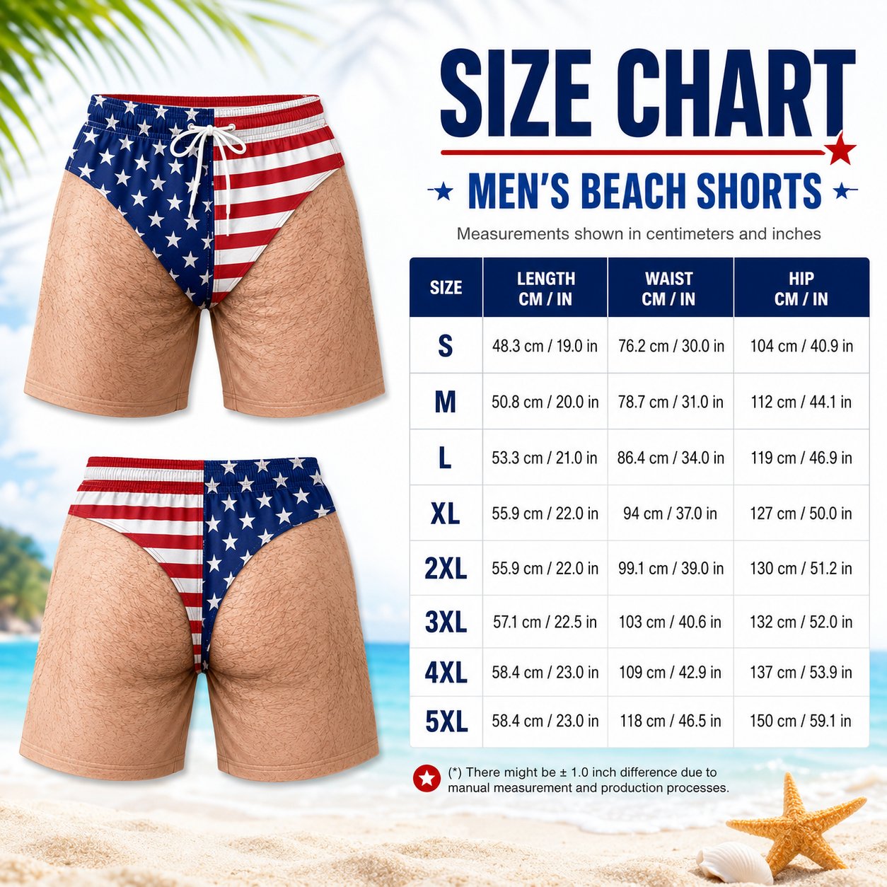 Custom Funny Patriotic Men Swim Trunks - Personalized Summer Vacation And Travel Gifts For Men - Freedom And Chill