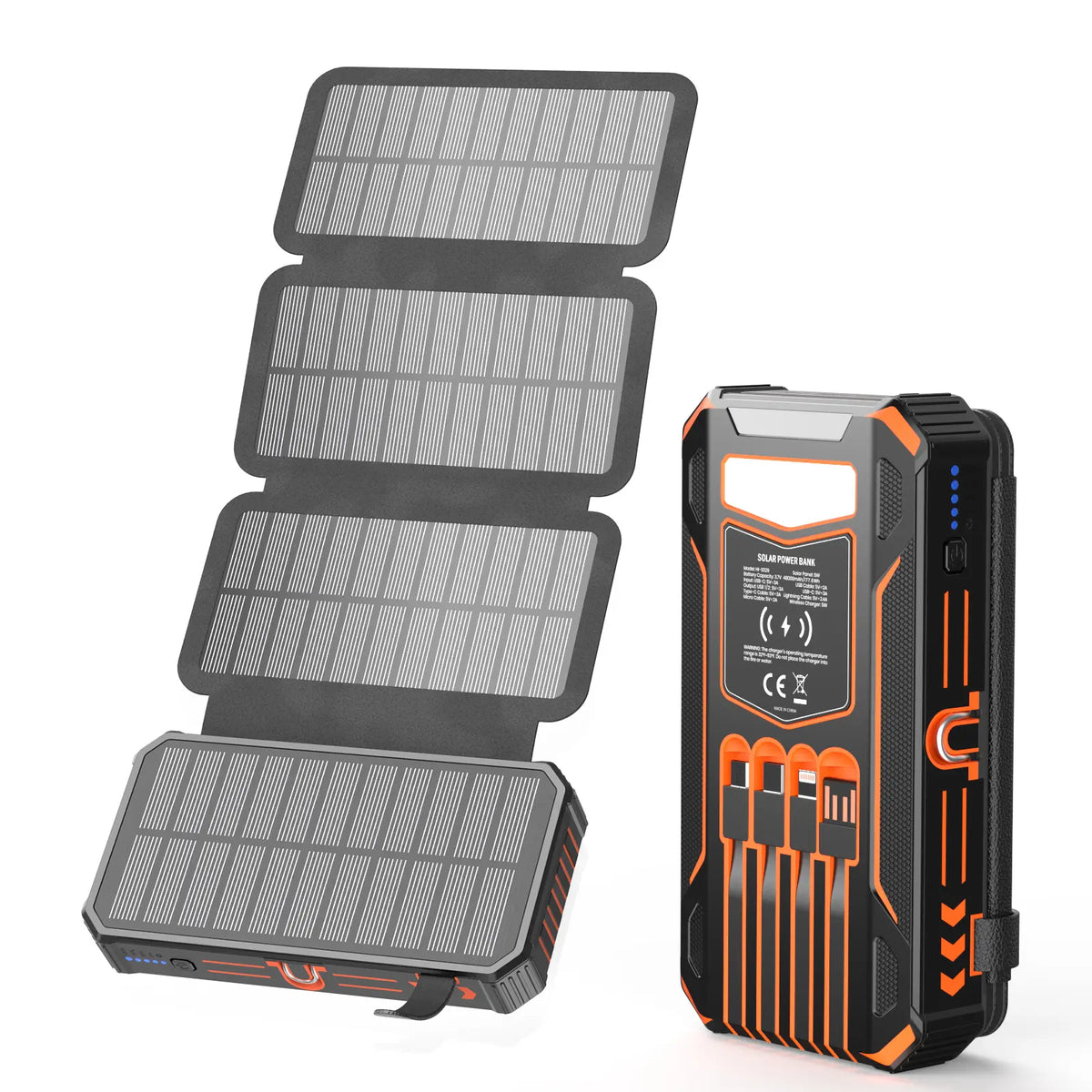 ☀️ 50% OFF Solar Power Bank – Wireless Charging & Multi-Device Output