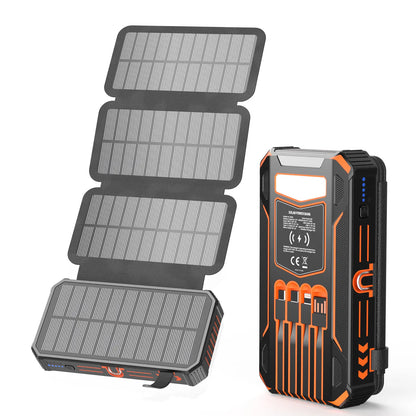 ☀️ 50% OFF Solar Power Bank – Wireless Charging & Multi-Device Output