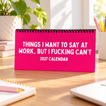📅2027 Things I Want to Say at Work But I Can’t Calendar – Hilarious Office Humor Gift😂