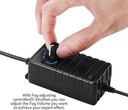 🎃 12 LED Ultrasonic Mist Maker Fogger for Halloween Décor ✨