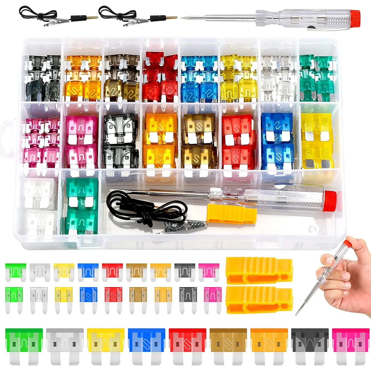 ⚡306pcs Fuse Assortment Kit🚗 Standard, Mini & Low Profile Fuses