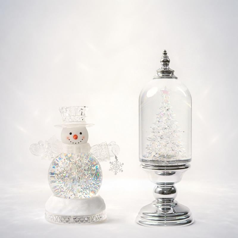 ❄️ Illuminated Musical Christmas Snow Globe Lantern – Swirling Snow, Warm Lights & Festive Music