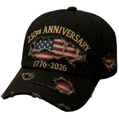 🧢🇺🇸 1776–2026 250th Anniversary Denim Cap | Patriotic Adjustable Hat
