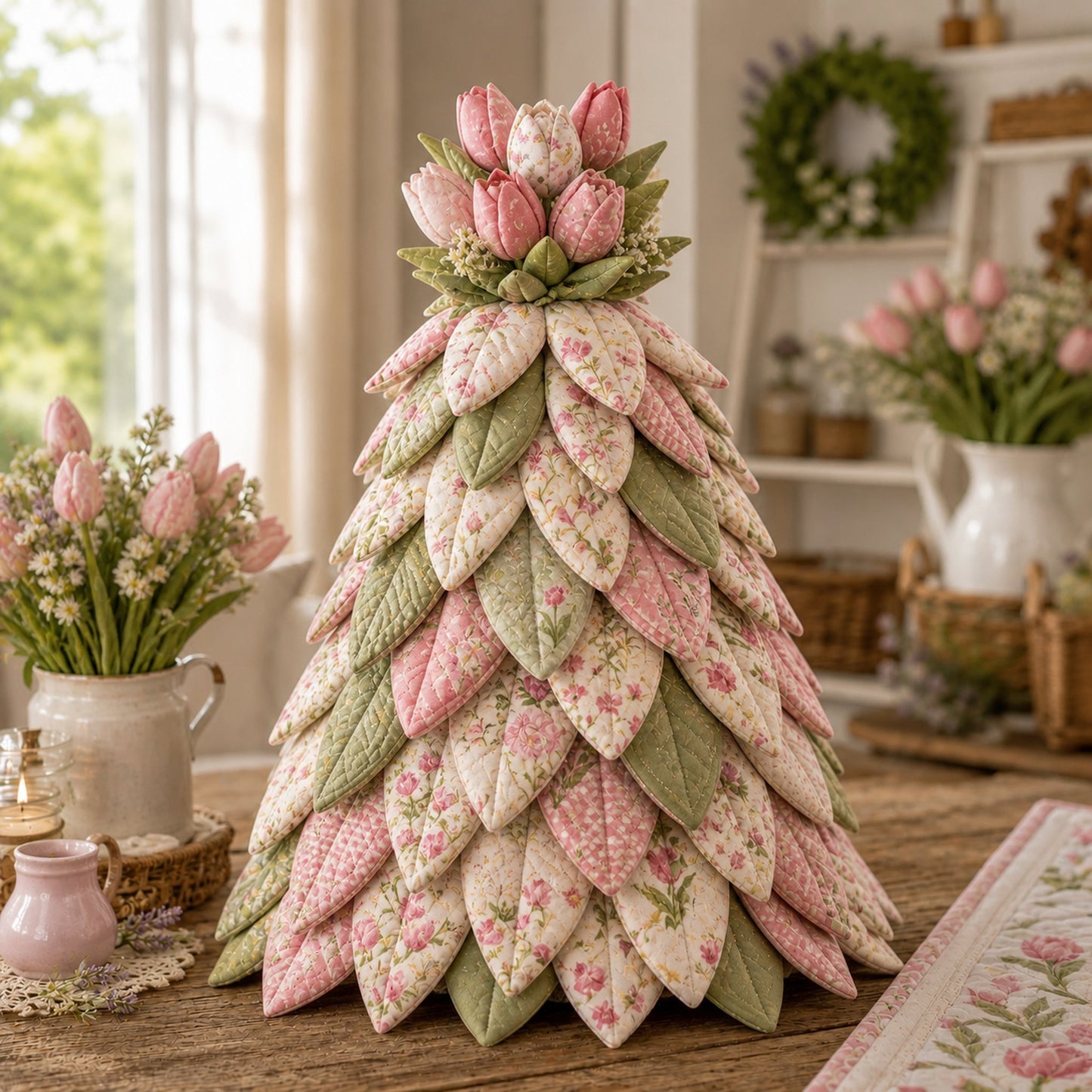 🌻Sunflower Bee Garden Tree DIY Kit - Handmade Fabric Tabletop Tree Decor