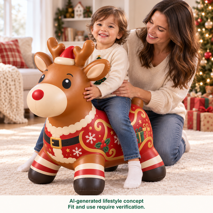 🎄 Christmas Animal Hopper – A Bouncy Ride-On Gift for Kids 🎁