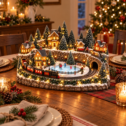 🚞🪄 49% OFF Today! ✨ Magical Christmas Train & Skating Rink – Bring Holiday Magic Home! ✨