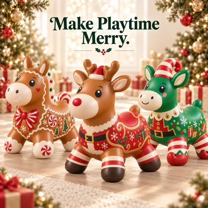 🎄 Christmas Animal Hopper – A Bouncy Ride-On Gift for Kids 🎁