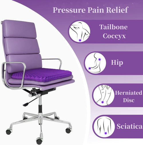 ✨ 🪑 Double-Layer Gel Seat Cushion | Cooling Pressure Relief