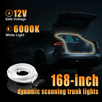 168 Inch Waterproof Car Trunk LED Light Strip with Motion Sensor