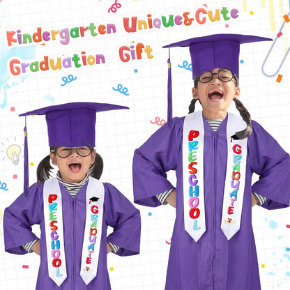 Kindergarten Graduation Outfit Class of 2026 Satin Graduation Cap