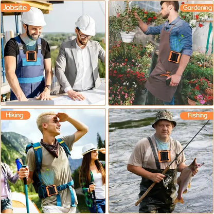 ⏳ FLASH SALE - 50% OFF TODAY |💨 3-in-1 Heavy Duty Cordless Waist & Neck Fan 🔋