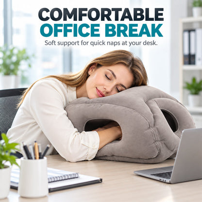 Portable Inflatable Airplane Sleep Pillow