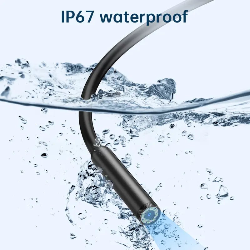 🔍 1920P HD Endoscope Camera 8mm Ultra Slim Probe IP67 Waterproof Borescope 🛠️