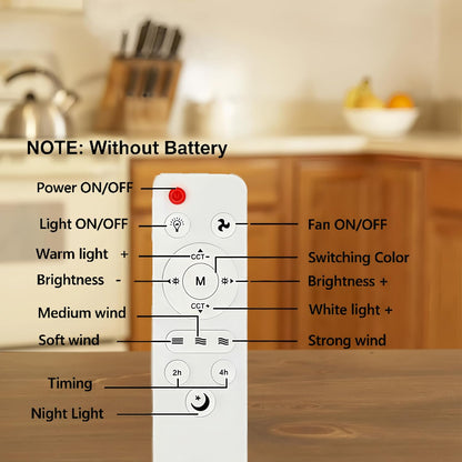 💥 55% OFF | Last Day ⏰ 🌬️ 2-in-1 Silent Ceiling Fan Light – Remote Control LED Fan with Foldable Blades & Timer 💡
