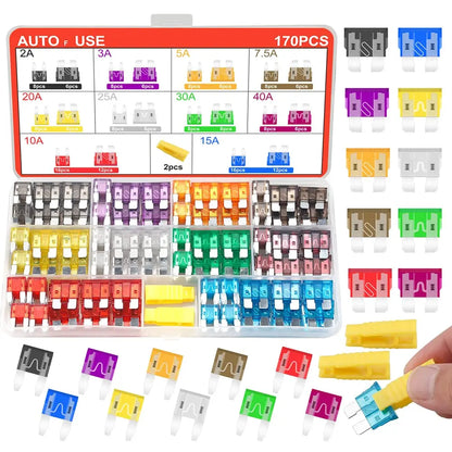 ⚡306pcs Fuse Assortment Kit🚗 Standard, Mini & Low Profile Fuses