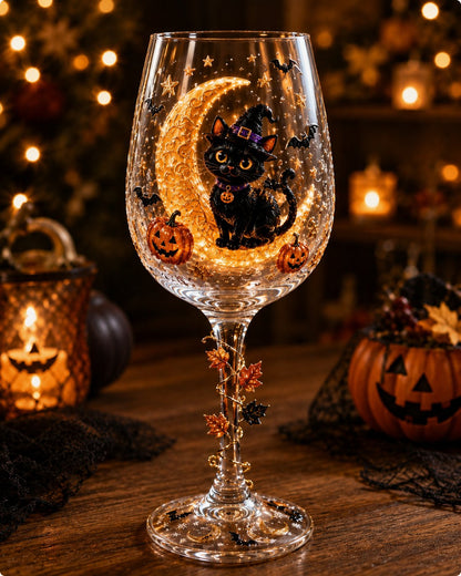 🔥LAST DAY 50% OFF - 🎁 Halloween 3D Wine Glass Collection Gift Box Set – 6 Spooky Collectible Designs 🎃🍷