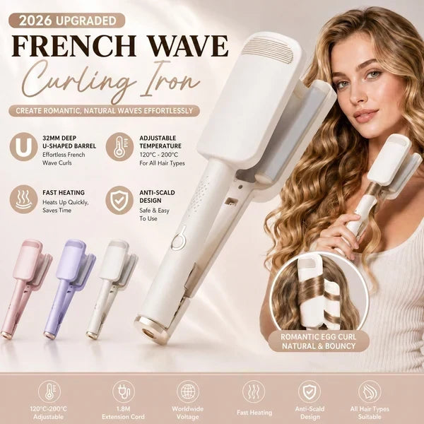 🔥 50% OFF! Deep Wave Hair Curler – Effortless Beach Waves in Minutes ✨