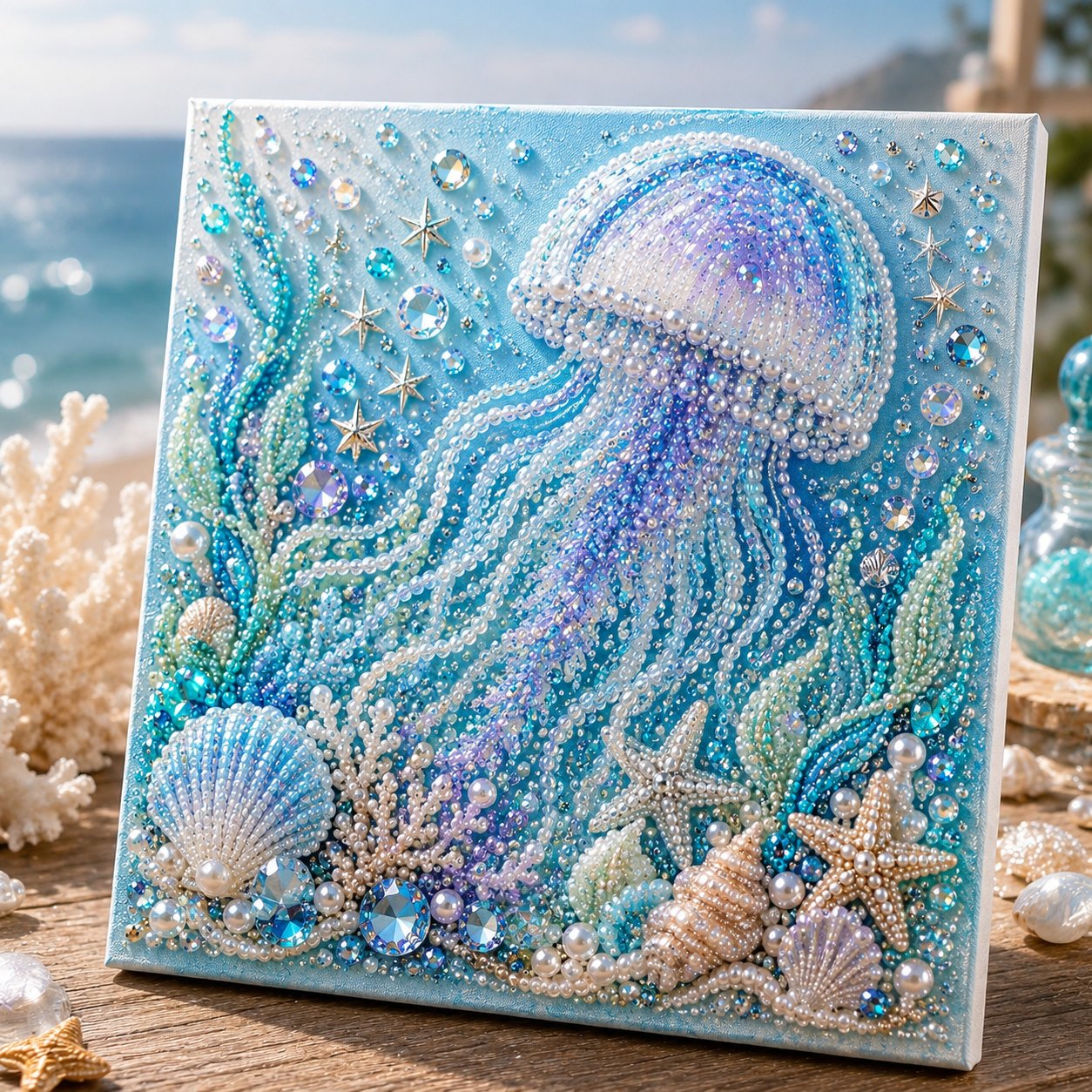 🔥Limited time 70% OFF - 🌊✨ Ocean Theme Pearl Art DIY Kit – Relaxing DIY Craft to Create Stunning Coastal Artwork (📦Buy 2 Free Shipping)