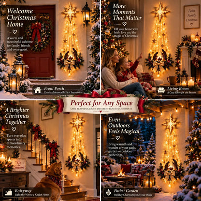 🔥Buy 2 Get 20% OFF🔥✝️ Bethlehem Star of Faith™ – Lighted Nativity Wall Decor✝️✝️