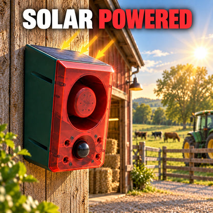 ☀️ Solar Motion Sensor Security Alarm – Wireless Outdoor Protection🚨