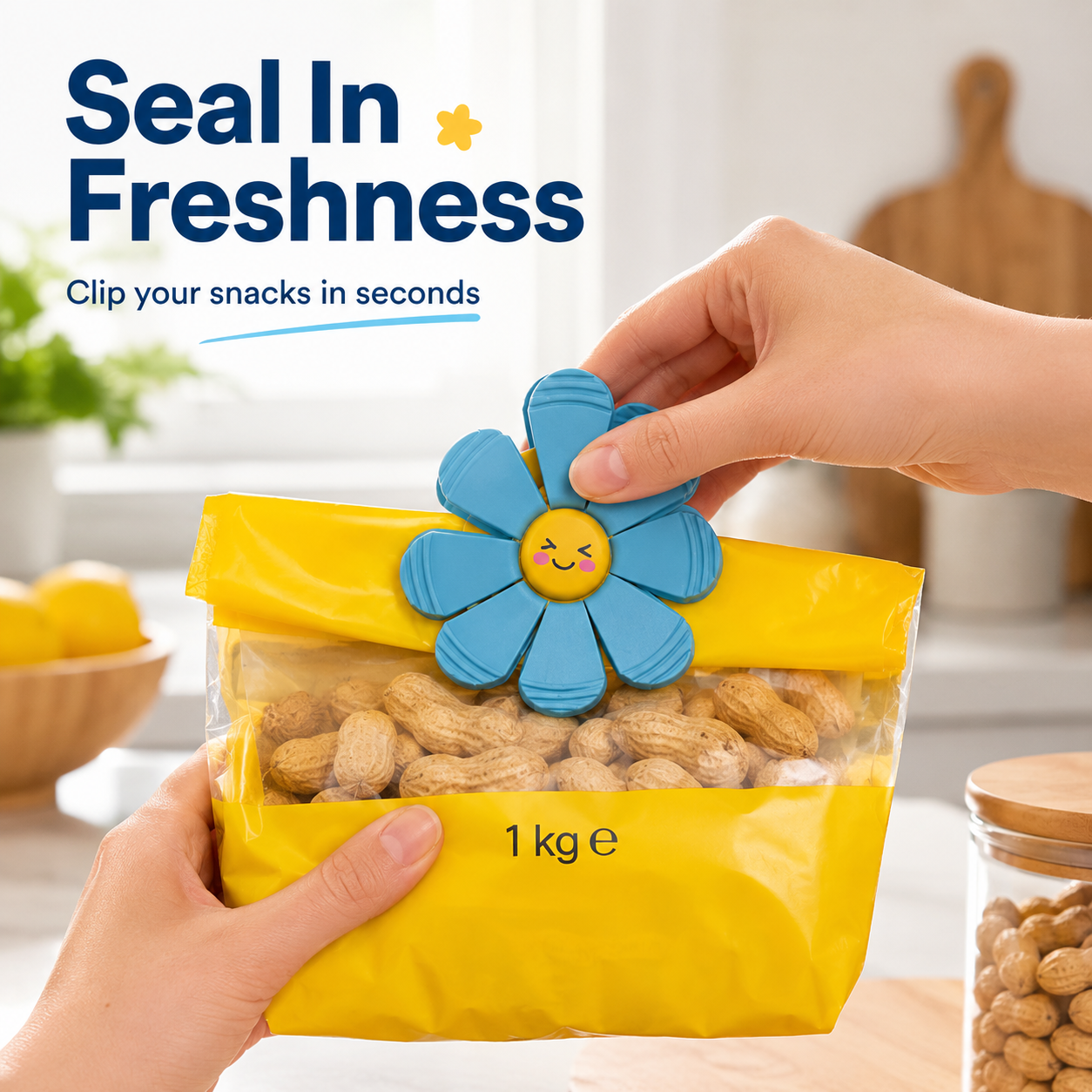 3D-printed flower clips, magnetic closures, kitchen hooks, pantry storage racks