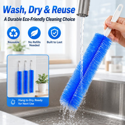 🧹 Flexible Bendable Dust Cleaning Brush | Reusable Multi-Surface Duster