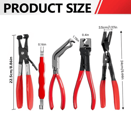 🛠️ 5-Piece Automotive Electrical Disconnect Pliers Kit | Connector & Clip Removal Tools