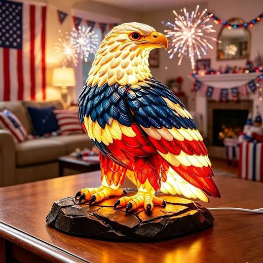⚡️Independence Day 49% OFF- 🦅U.S. 250th Eagle Stained Glass Table Lamp