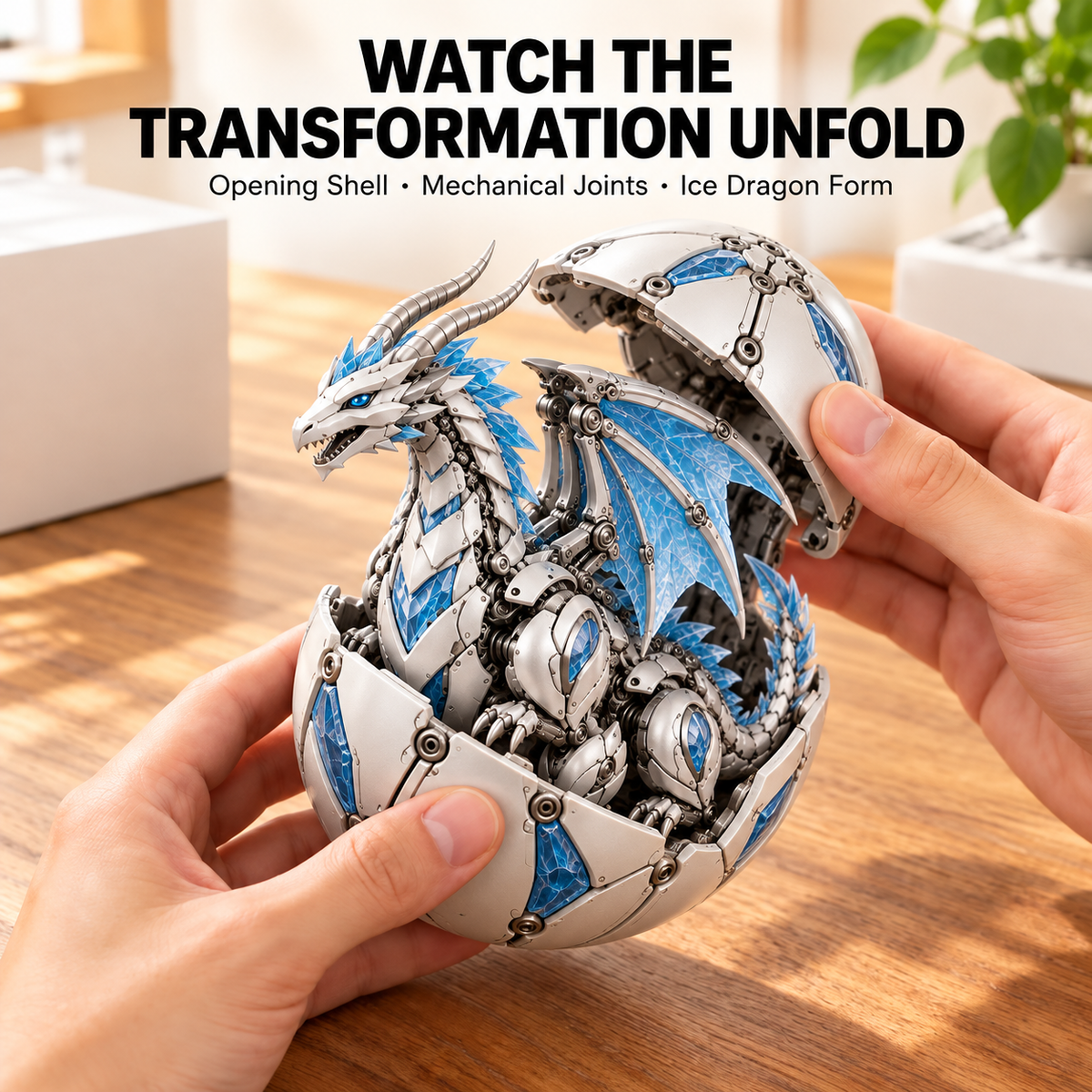 🐉 Mythic Beasts 2-in-1 Transforming Egg Figures ✨ Discover 7 Legendary Creatures!