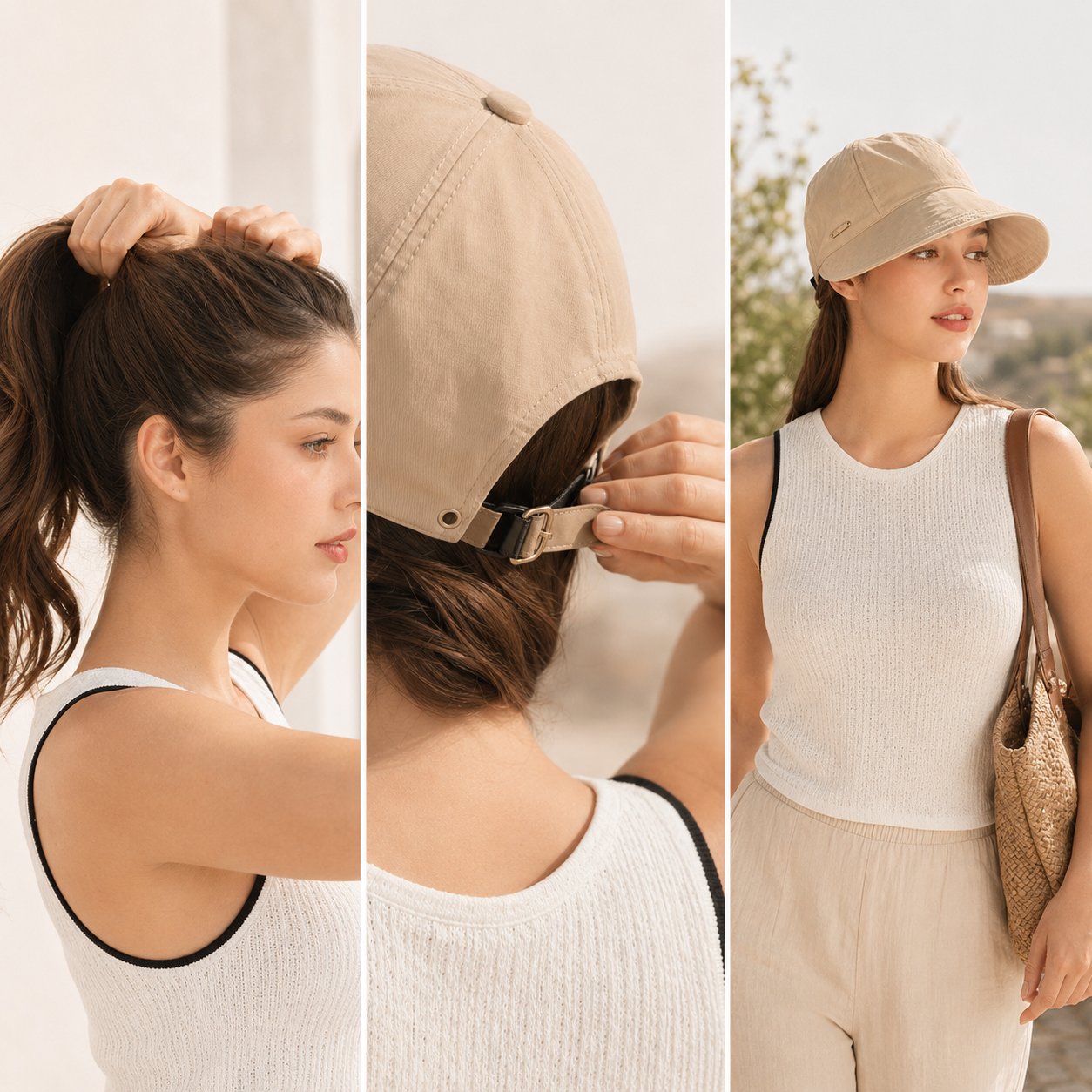 ☀️Last Day 50% OFF✨Stay Shaded & Comfortable on Sunny Days - Ponytail-Friendly Wide Brim Sun Hat🧢