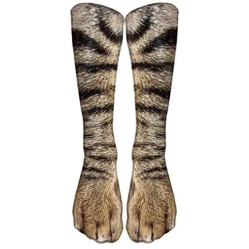🔥3D Animal Paw Print Novelty Socks