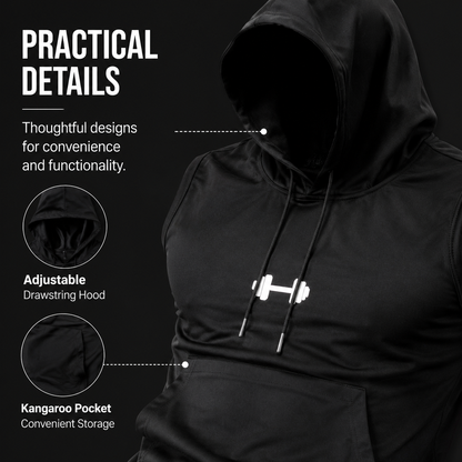 Quick-Dry Cooling Hooded Sleeveless Tops