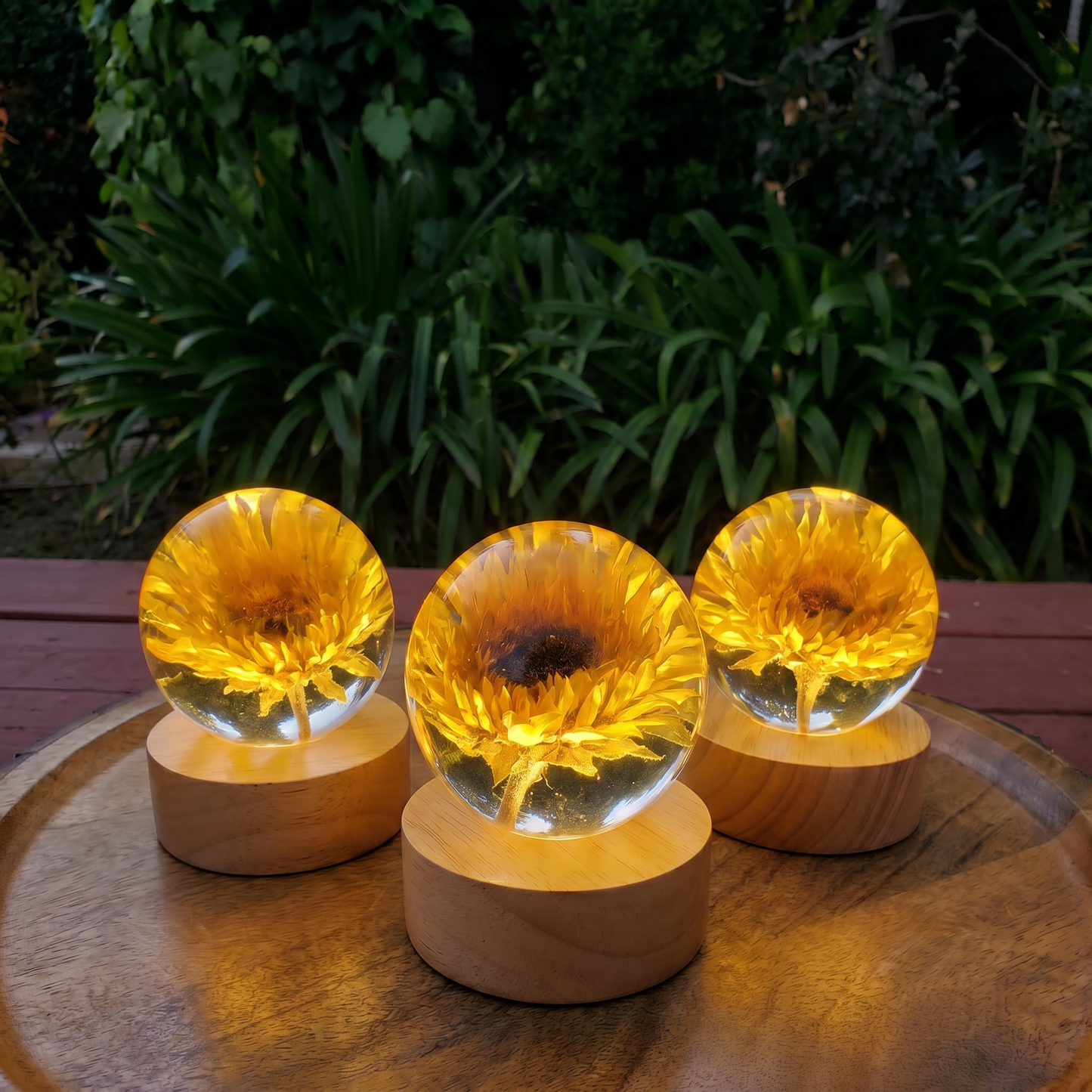 Eternal Flower Resin Lamp 🌸 Handcrafted Floral Night Light, Unique Home Decor & Meaningful Gift