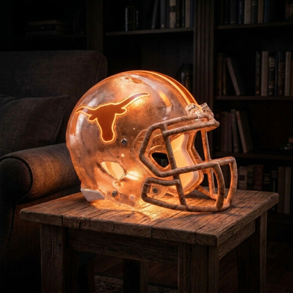 💡 Glowing Football Helmet Lamp – Pick Your Team Style