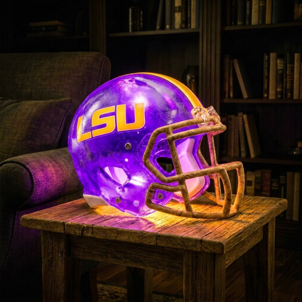 💡 Glowing Football Helmet Lamp – Pick Your Team Style