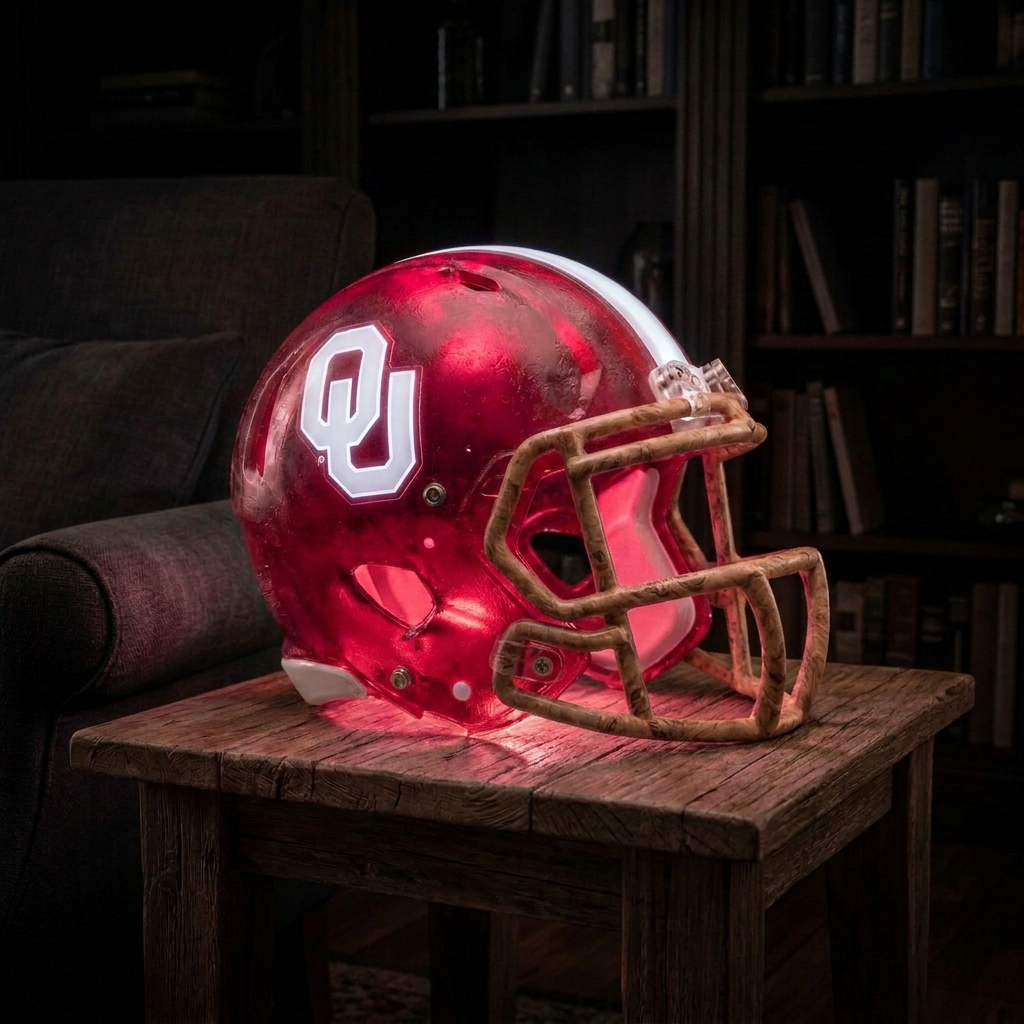 💡 Glowing Football Helmet Lamp – Pick Your Team Style