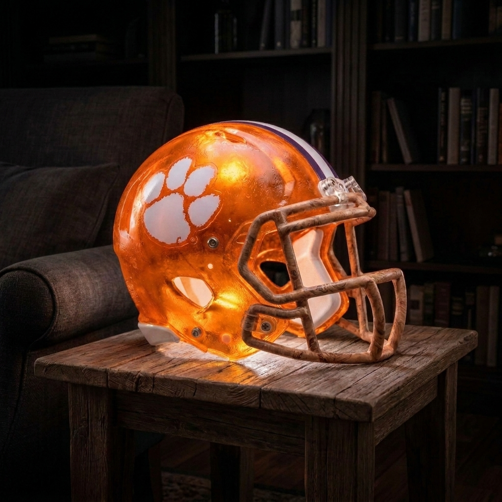 💡 Glowing Football Helmet Lamp – Pick Your Team Style