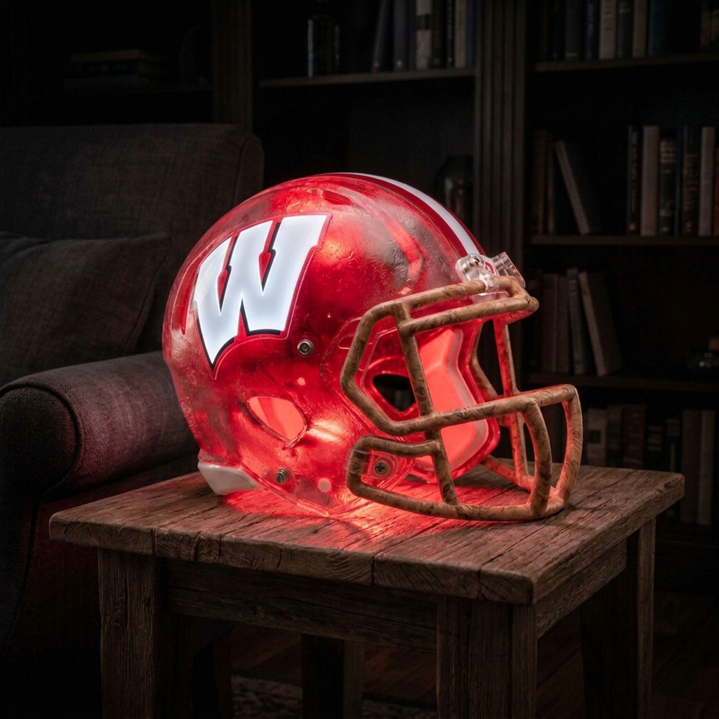 💡 Glowing Football Helmet Lamp – Pick Your Team Style