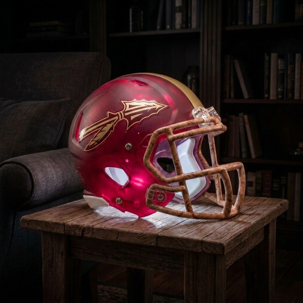 💡 Glowing Football Helmet Lamp – Pick Your Team Style