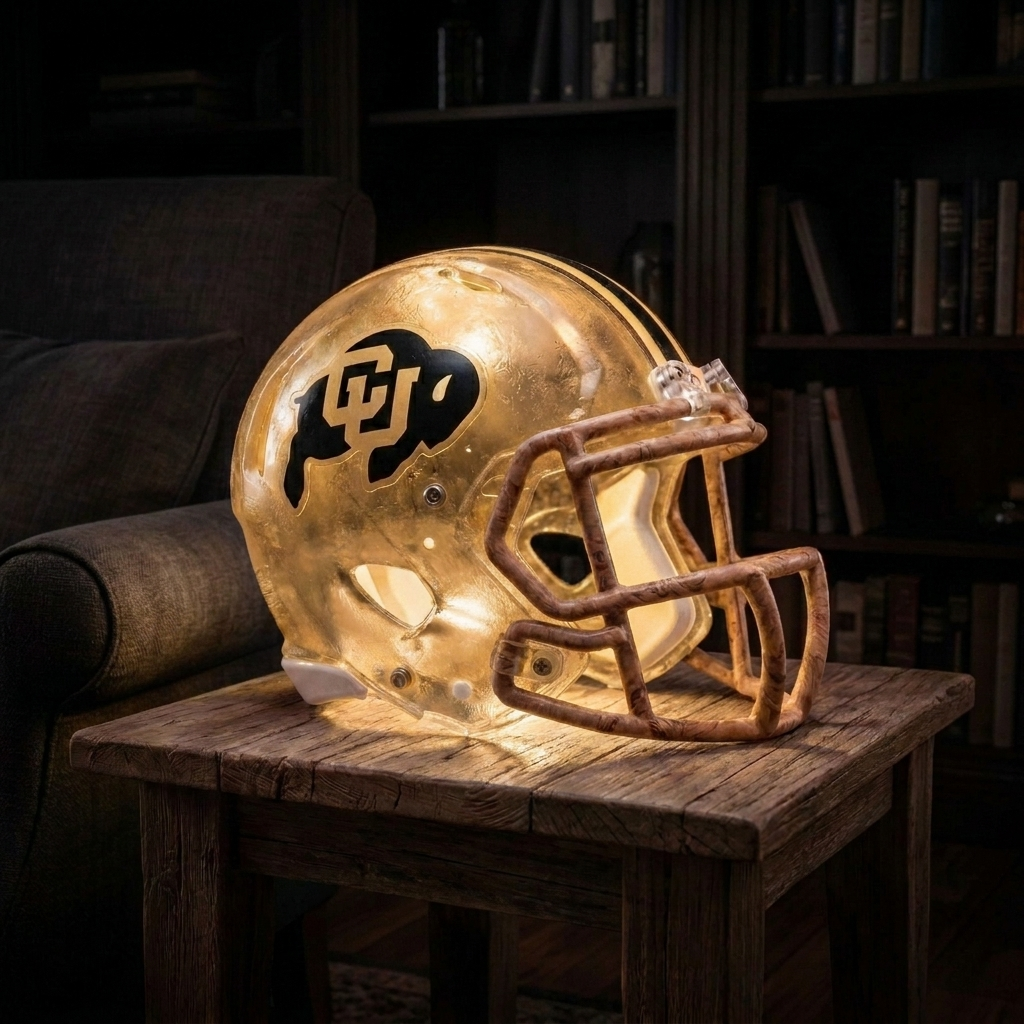 💡 Glowing Football Helmet Lamp – Pick Your Team Style