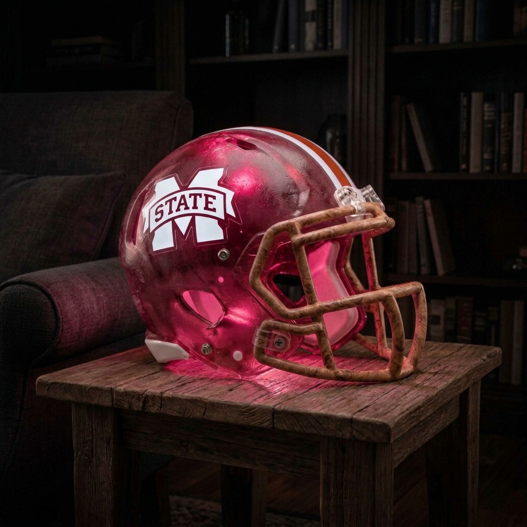 💡 Glowing Football Helmet Lamp – Pick Your Team Style