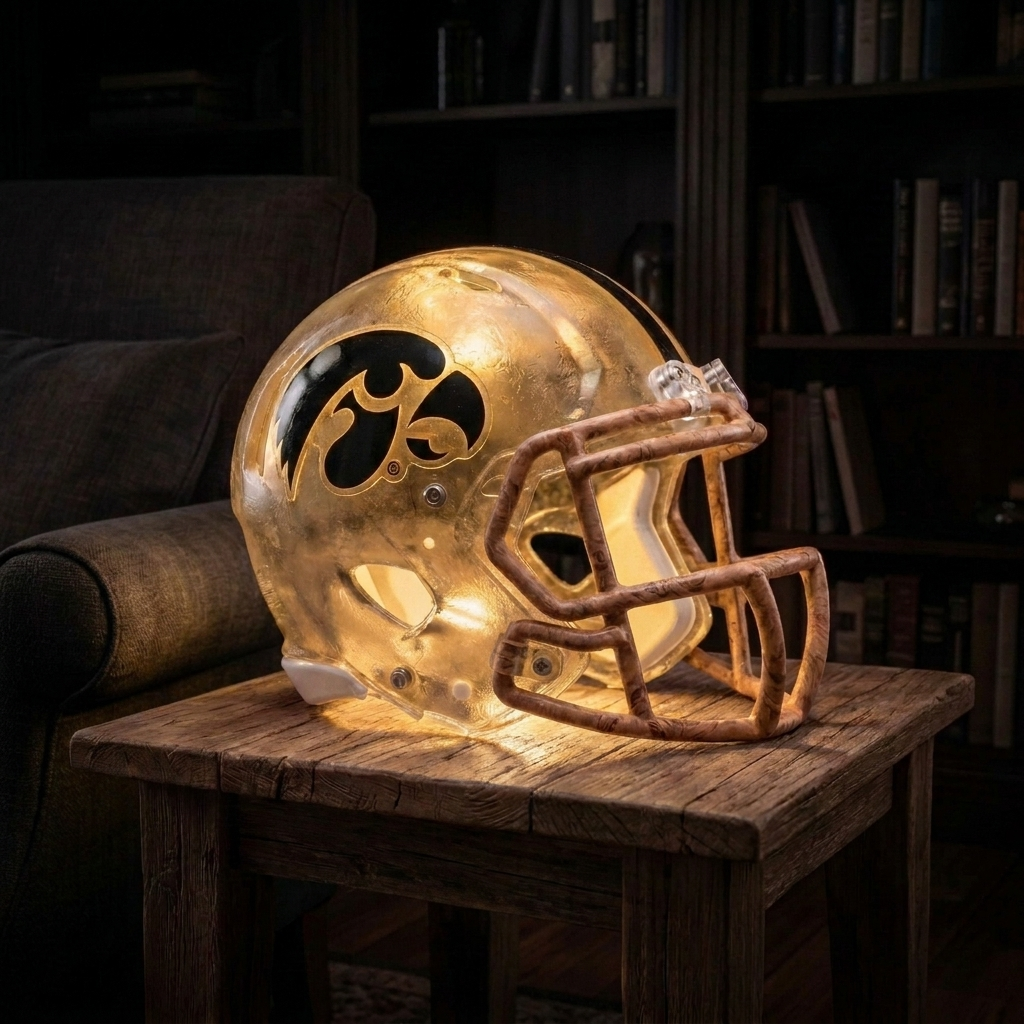 💡 Glowing Football Helmet Lamp – Pick Your Team Style
