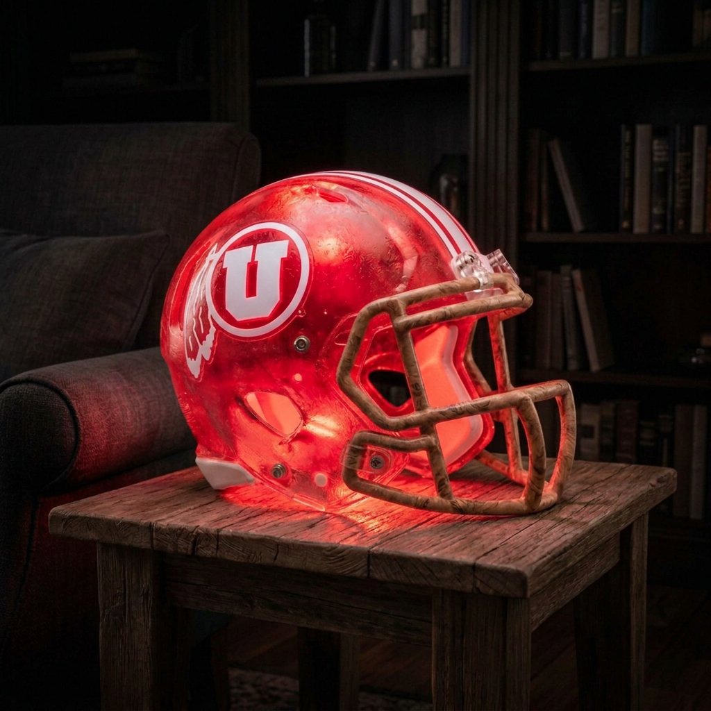 💡 Glowing Football Helmet Lamp – Pick Your Team Style