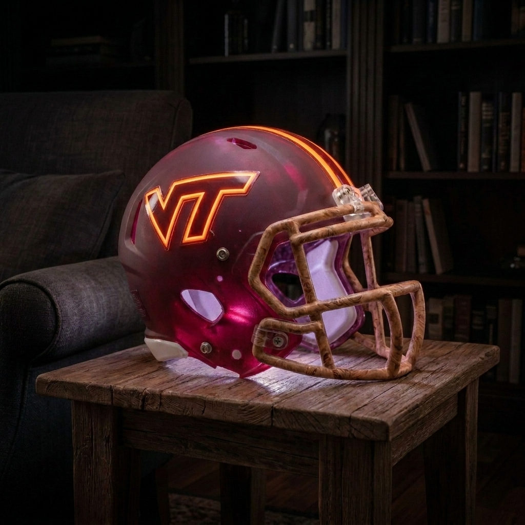 💡 Glowing Football Helmet Lamp – Pick Your Team Style