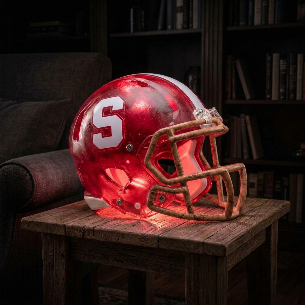 💡 Glowing Football Helmet Lamp – Pick Your Team Style